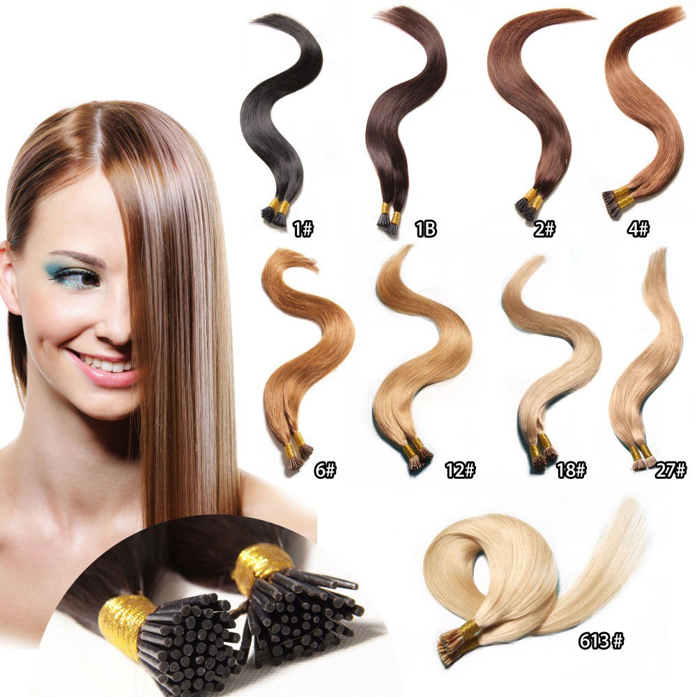 Idolra Quality Remy I Tip Human Hair Extensions Wholesale Full Head For Thin Hair